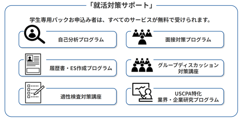 アビタスUSCPA「就活対策サポート」