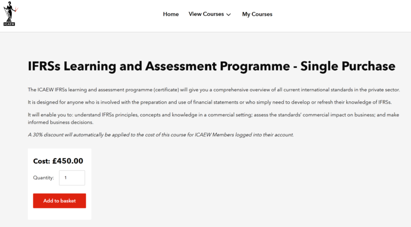 IFRSs learning and assessment programme